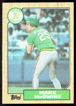 rare lamelo ball card Mark McGwire Trading Values TOPPS 87' RECORD BREAKERS #3