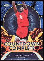 2024 Topps Chrome Countdown Complete Blue Basketball Refractor #CC-8 Jalen Green