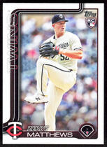 2025 Topps Base Set #283 Zebby Matthews