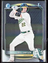 2025 Bowman Chrome Prospects #BCP-35 Will Simpson