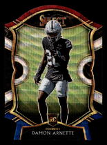 2020 Panini Select Tri-Color Die-Cut Prizm #92 Damon Arnette