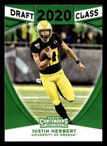 2020 Panini Contenders Draft Picks Draft Class #4 Justin Herbert