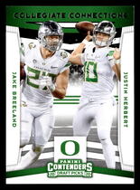 2020 Panini Contenders Draft Picks Collegiate Connections #8 Jake Breeland|Justin Herbert