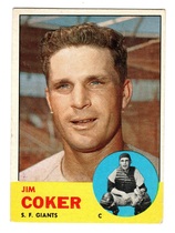 1963 Topps Base Set #456 Jimmie Coker