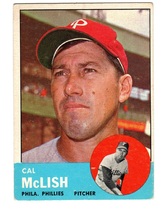 1963 Topps Base Set #512 Cal McLish