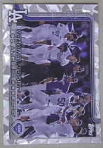 2025 Topps Diamante Foil #302 Los Angeles Dodgers Team Card