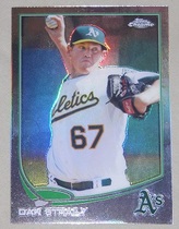 2013 Topps Chrome Refractors #153 Dan Straily
