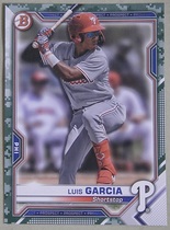2021 Bowman Prospects Camo #BP-79 Luis Garcia