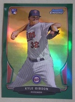 2013 Bowman Chrome Green Refractors #28 Kyle Gibson