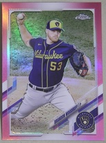 2021 Topps Chrome Pink Refractor #192 Brandon Woodruff