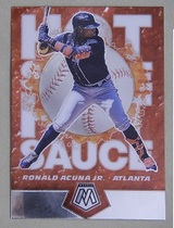 2021 Panini Mosaic Hot Sauce #HS6 Ronald Acuna Jr.
