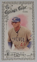 2014 Topps Allen & Ginter Mini Black Border #177 Anthony Rizzo