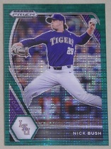2021 Panini Prizm Draft Picks Green Pulsar Prizm #PDP181 Nick Bush