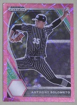 2021 Panini Prizm Draft Picks Pink Velocity Prizm #PDP37 Anthony Solometo
