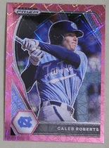 2021 Panini Prizm Draft Picks Pink Velocity Prizm #138 Caleb Roberts