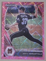2021 Panini Prizm Draft Picks Pink Velocity Prizm #PDP139 Eric Cerantola