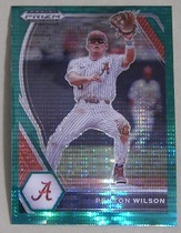 2021 Panini Prizm Draft Picks Green Pulsar Prizm #PDP66 Peyton Wilson