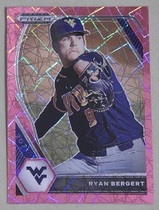 2021 Panini Prizm Draft Picks Pink Velocity Prizm #190 Ryan Bergert