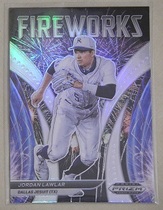 2021 Panini Prizm Draft Picks Fireworks Silver Prizm #1 Jordan Lawlar