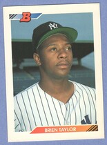 1992 Bowman Base Set #124 Brien Taylor