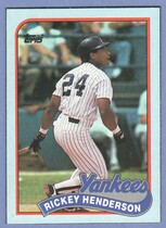 1989 Topps Wax Box Cards #F Rickey Henderson