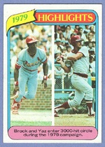 1980 Topps Base Set #1 Lou Brock|Carl Yastrzemski