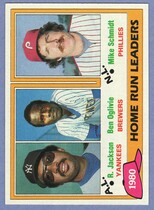 1981 Topps Base Set #2 Reggie Jackson|Ben Ogilvie|Mike Schmidt