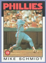 1986 Topps Base Set #200 Mike Schmidt