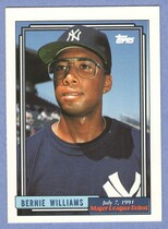 1992 Topps Debut 91 #185 Bernie Williams