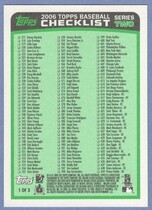 2006 Topps Base Set Series 1 #CL1 Checklist Green