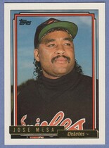 1992 Topps Gold #310 Jose Mesa