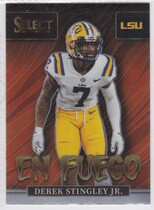 2022 Panini Select Draft Picks En Fuego #4 Derek Stingley Jr.