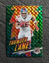 2023 Panini Mosaic Thunder Lane Green Mosaic #12 Saquon Barkley