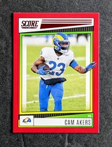 2022 Score Red #156 Cam Akers