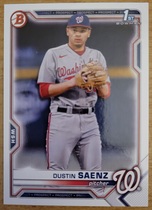 2021 Bowman Draft #BD-14 Dustin Saenz