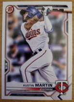 2021 Bowman Draft #BD-19 Austin Martin