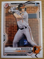 2021 Bowman Draft #BD-80 John Rhodes