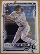 2021 Bowman Draft #BD-84 Benny Montgomery