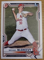 2021 Bowman Draft #BD-91 Michael Mcgreevy