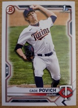 2021 Bowman Draft #BD-104 Cade Povich