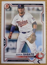 2021 Bowman Draft #BD-163 Aaron Sabato