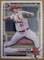 2021 Bowman Draft #BD-164 Austin Love