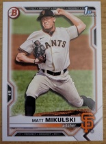 2021 Bowman Draft #BD-179 Matt Mikulski