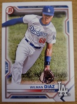 2021 Bowman Draft #BD-184 Wilman Diaz