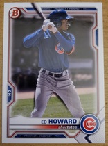 2021 Bowman Draft #BD-198 Ed Howard