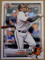 2021 Bowman Prospects #BP-76 Yusniel Diaz