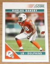 2011 Score Base Set #156 Karlos Dansby