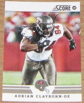 2012 Score Base Set #124 Adrian Clayborn