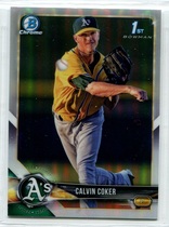 2018 Bowman Chrome Draft Refractor #BDC-92 Calvin Coker