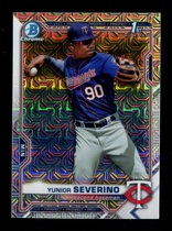 2021 Bowman Chrome Mega (Mojo Refractor) #BCP-140 Yunior Severino